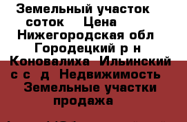 Земельный участок 17 соток. › Цена ­ 200 - Нижегородская обл., Городецкий р-н, Коновалиха (Ильинский с/с) д. Недвижимость » Земельные участки продажа   